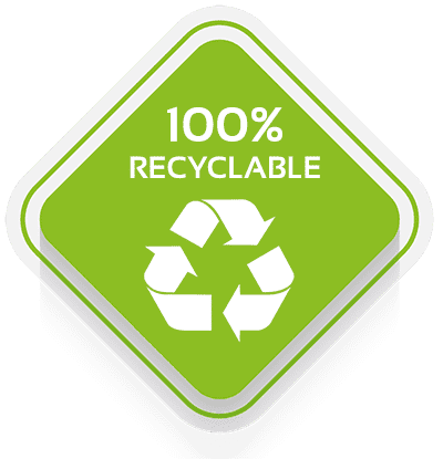 100% Recyclable Logo